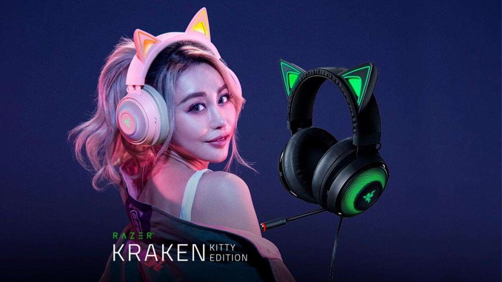 Audífonos gamer Razer Kraken Kitty Edition