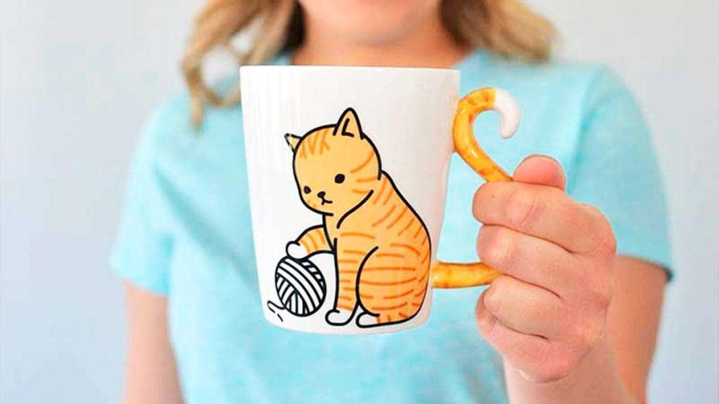 Tazas de gato, ideal para beber café