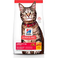 Alimento para Gato Adulto, Hill's Science Diet, Receta Original, Seco (bulto) 3.2kg