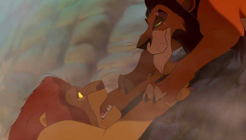 Gatos peleando recrean 茅pica pelea del Rey Le贸n 2 Scar y Mufasa "Que viva el Rey"