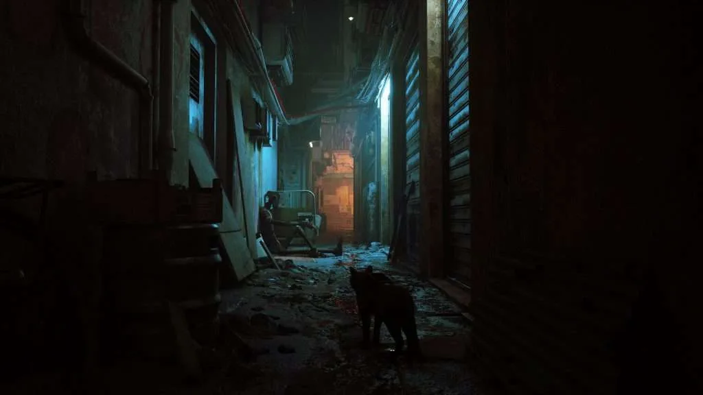 Stray, gato en un callej&oacute;n